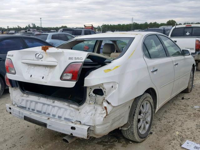 JTHBA30G045018526 - 2004 LEXUS ES 330 WHITE photo 4