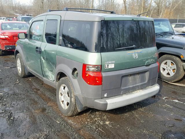 5J6YH28604L011319 - 2004 HONDA ELEMENT EX GREEN photo 3