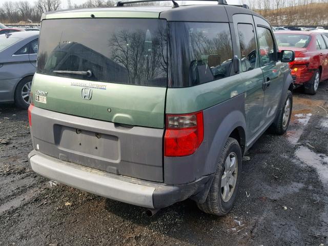 5J6YH28604L011319 - 2004 HONDA ELEMENT EX GREEN photo 4