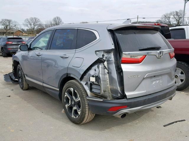 7FARW1H93JE042832 - 2018 HONDA CR-V TOURI SILVER photo 3