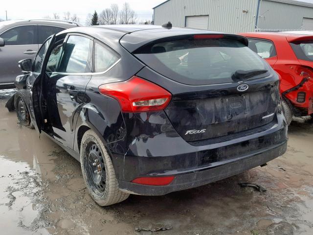 1FADP3N25JL213699 - 2018 FORD FOCUS TITA BLACK photo 3