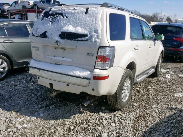 4M2CN9HG5BKJ02397 - 2011 MERCURY MARINER PR WHITE photo 4