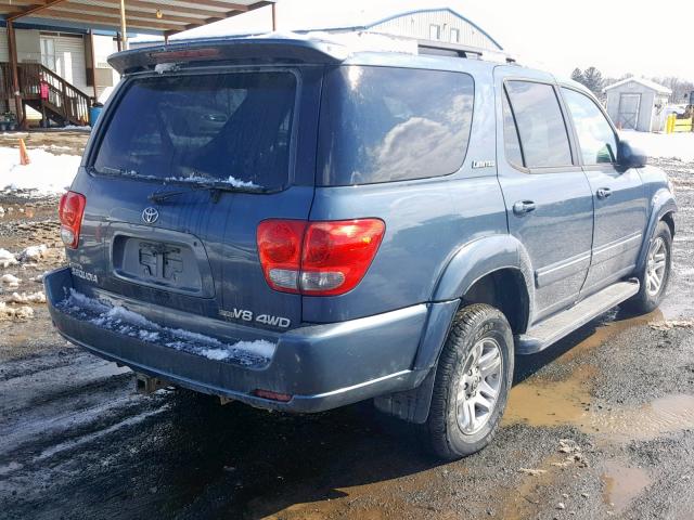 5TDBT48A65S248181 - 2005 TOYOTA SEQUOIA LI BLUE photo 4