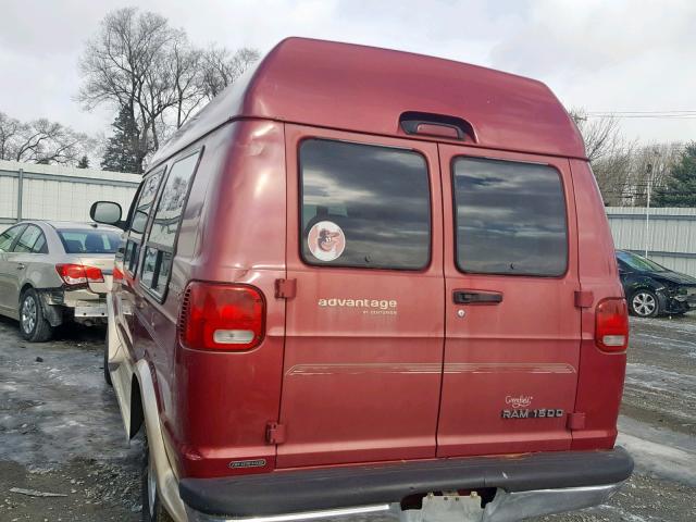 2D6WB11Y03K512014 - 2003 DODGE RAM VAN B1 RED photo 3