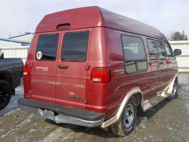 2D6WB11Y03K512014 - 2003 DODGE RAM VAN B1 RED photo 4