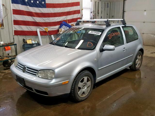 9BWDD61J814056123 - 2001 VOLKSWAGEN GTI GLS SILVER photo 2