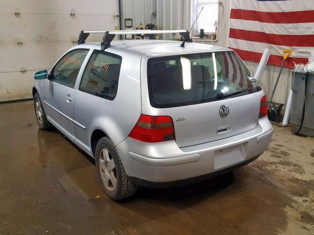 9BWDD61J814056123 - 2001 VOLKSWAGEN GTI GLS SILVER photo 3