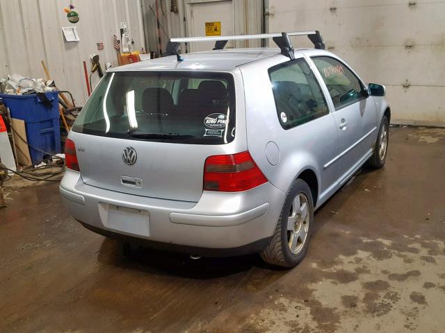 9BWDD61J814056123 - 2001 VOLKSWAGEN GTI GLS SILVER photo 4