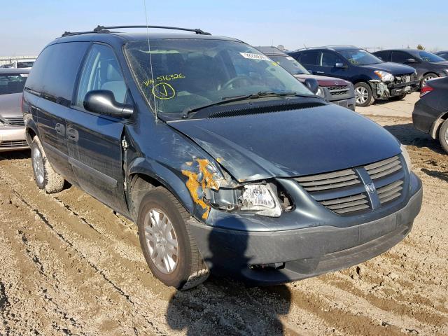 1D4GP25B06B516326 - 2006 DODGE CARAVAN SE GREEN photo 1