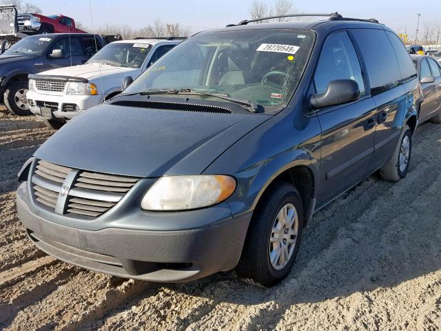 1D4GP25B06B516326 - 2006 DODGE CARAVAN SE GREEN photo 2