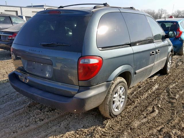 1D4GP25B06B516326 - 2006 DODGE CARAVAN SE GREEN photo 4