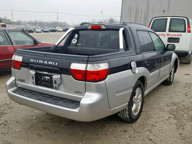 4S4BT62CX37111012 - 2003 SUBARU BAJA SPORT BLACK photo 4