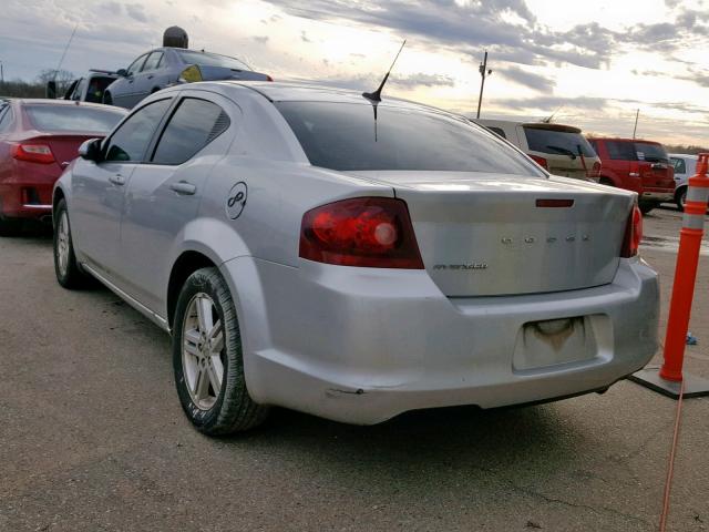 1B3BD1FBXBN528230 - 2011 DODGE AVENGER MA SILVER photo 3