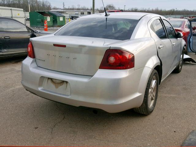 1B3BD1FBXBN528230 - 2011 DODGE AVENGER MA SILVER photo 4