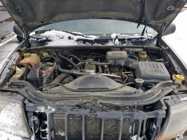 1J4GW48S64C226620 - 2004 JEEP GRAND CHER GRAY photo 7