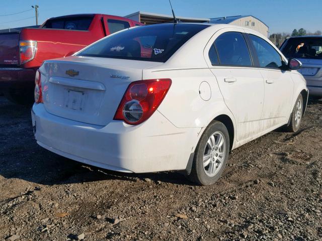 1G1JB5SH5C4218469 - 2012 CHEVROLET SONIC LS WHITE photo 4