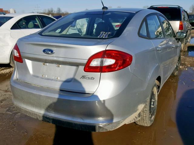 3FADP4AJ1DM176088 - 2013 FORD FIESTA S SILVER photo 4