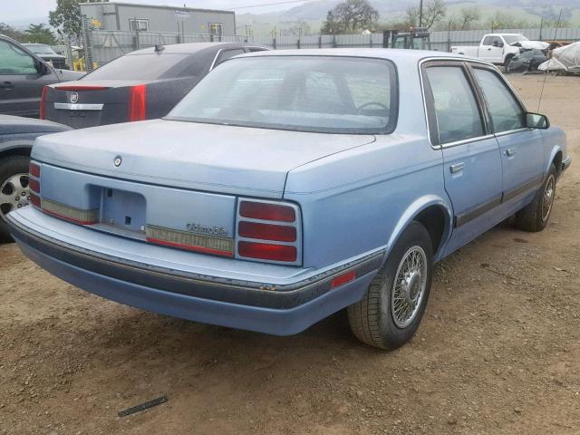 1G3AJ54N3M6347457 - 1991 OLDSMOBILE CUTLASS CI 蓝色 照片 4