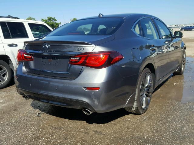 JN1BY1AP5HM741576 - 2017 INFINITI Q70 3.7 GRAY photo 4