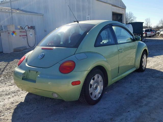 3VWBK21C42M418825 - 2002 VOLKSWAGEN NEW BEETLE GREEN photo 4