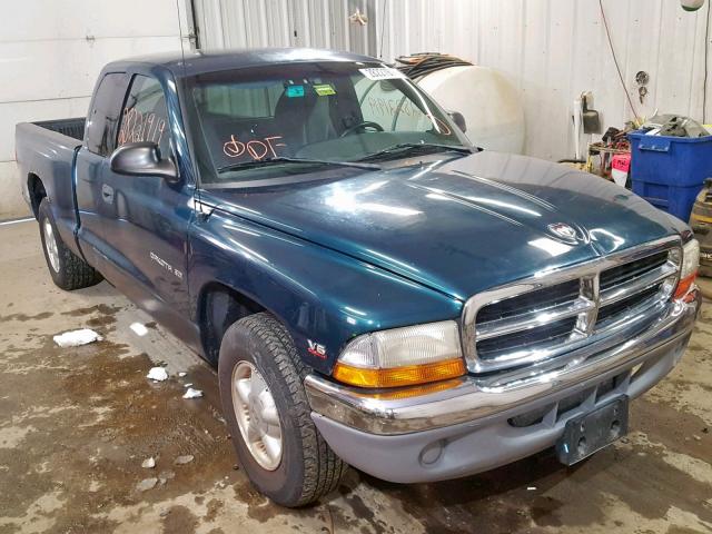 1B7GL23X6VS295580 - 1997 DODGE DAKOTA GREEN photo 1