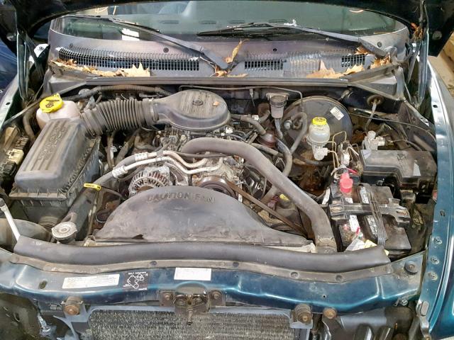 1B7GL23X6VS295580 - 1997 DODGE DAKOTA GREEN photo 7