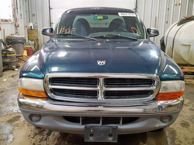 1B7GL23X6VS295580 - 1997 DODGE DAKOTA GREEN photo 9