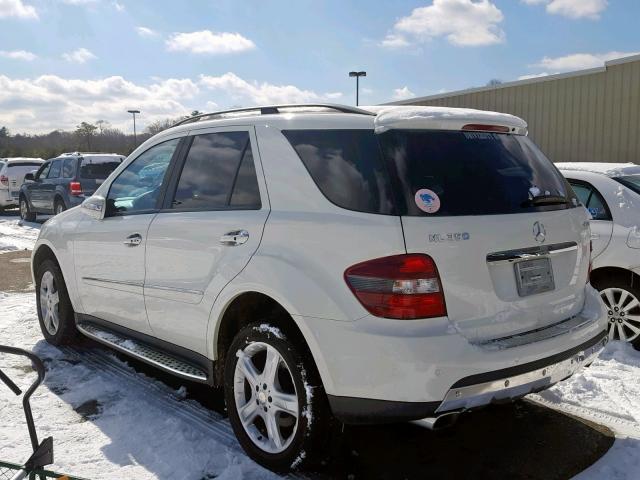 4JGBB86E28A424303 - 2008 MERCEDES-BENZ ML 350 WHITE photo 3