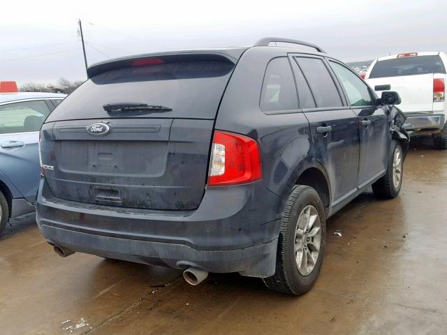 2FMDK3GC5DBB25590 - 2013 FORD EDGE SE BLACK photo 4