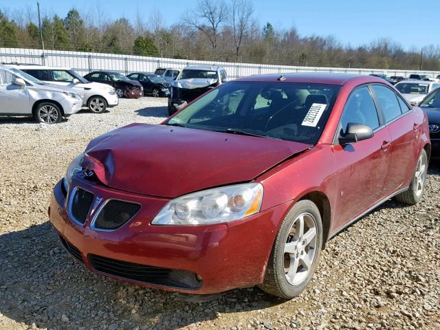 1G2ZH57N594160206 - 2009 PONTIAC G6 GT BURGUNDY photo 2