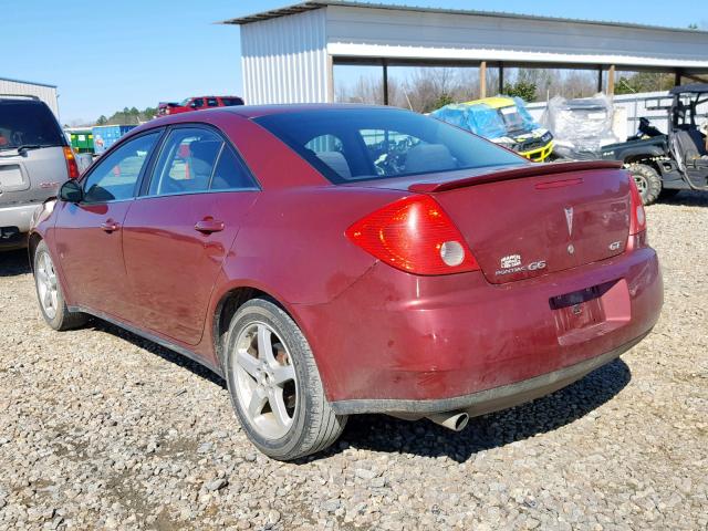 1G2ZH57N594160206 - 2009 PONTIAC G6 GT BURGUNDY photo 3