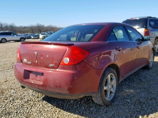 1G2ZH57N594160206 - 2009 PONTIAC G6 GT BURGUNDY photo 4