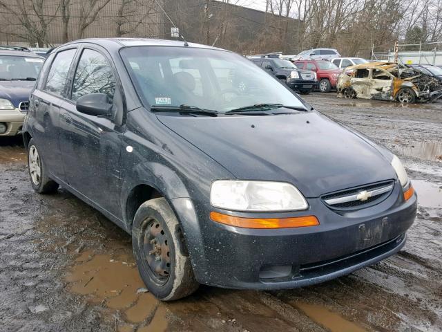 KL1TD66666B556169 - 2006 CHEVROLET AVEO BASE შავი ფოტო 1