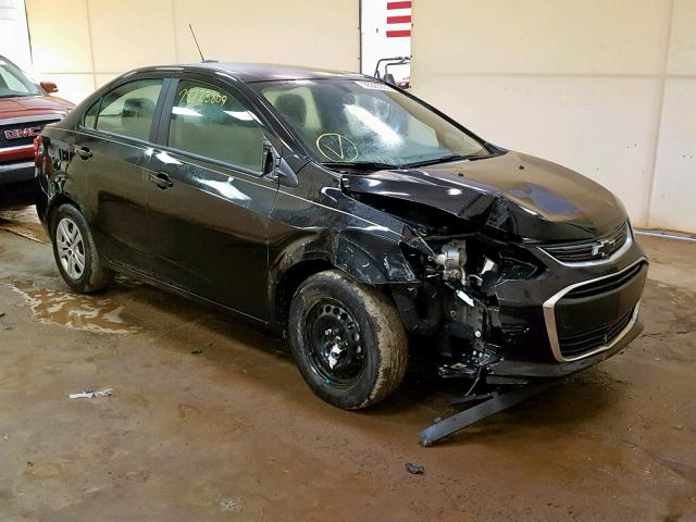 1G1JB5SH5J4111970 - 2018 CHEVROLET SONIC LS BLACK photo 1