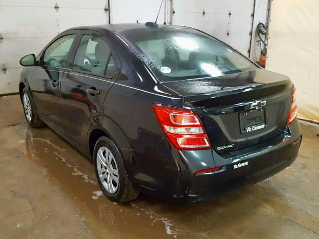 1G1JB5SH5J4111970 - 2018 CHEVROLET SONIC LS BLACK photo 3