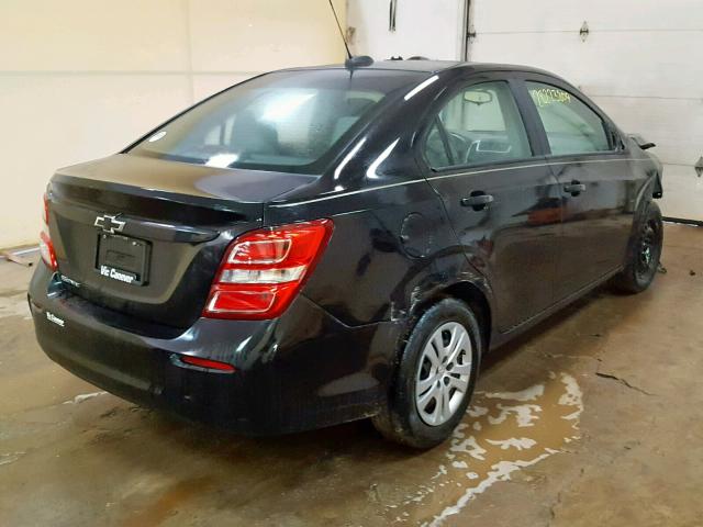 1G1JB5SH5J4111970 - 2018 CHEVROLET SONIC LS BLACK photo 4