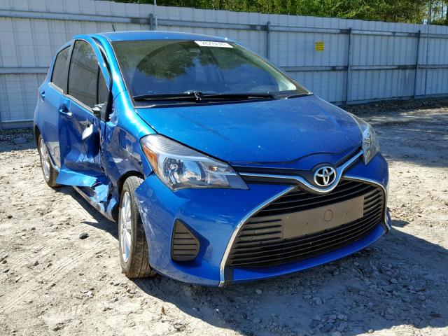 VNKKTUD33HA081827 - 2017 TOYOTA YARIS L BLUE photo 1