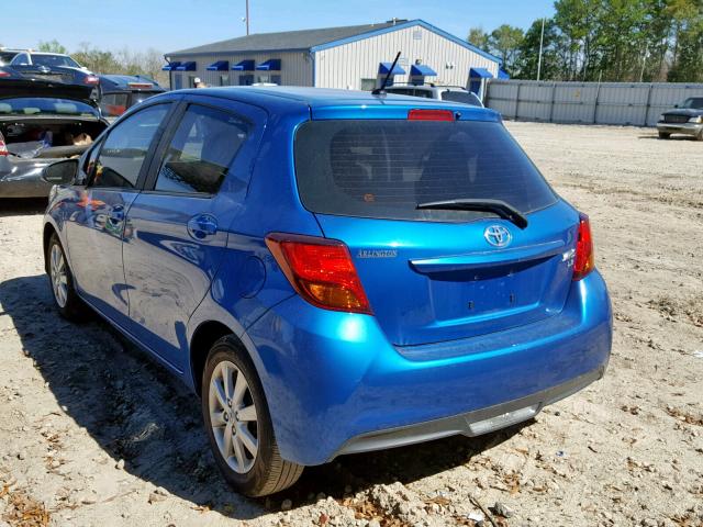 VNKKTUD33HA081827 - 2017 TOYOTA YARIS L BLUE photo 3