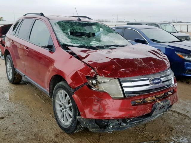 2FMDK38C77BB37601 - 2007 FORD EDGE SEL RED photo 1