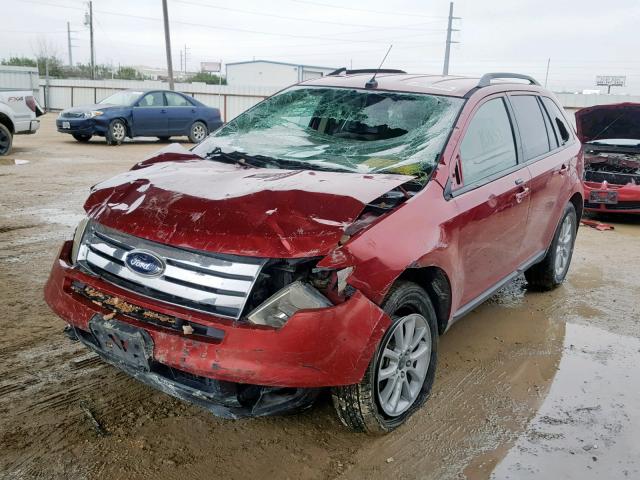 2FMDK38C77BB37601 - 2007 FORD EDGE SEL RED photo 2