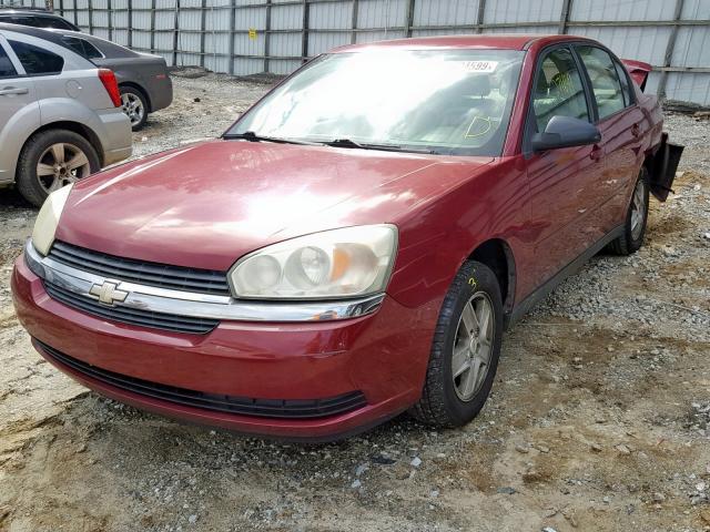 1G1ZT52855F260499 - 2005 CHEVROLET MALIBU LS RED photo 2