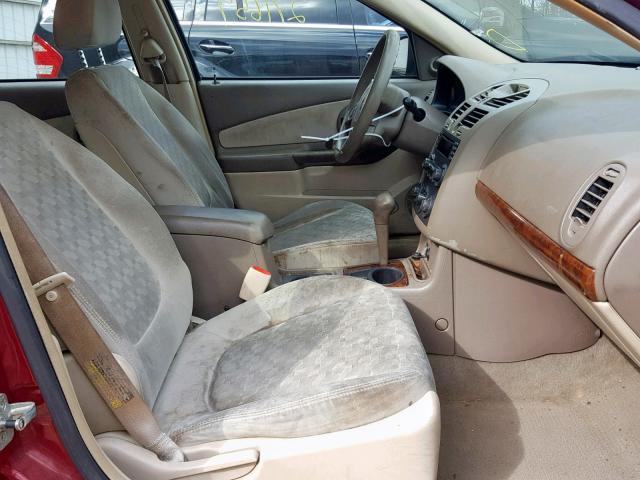 1G1ZT52855F260499 - 2005 CHEVROLET MALIBU LS RED photo 5