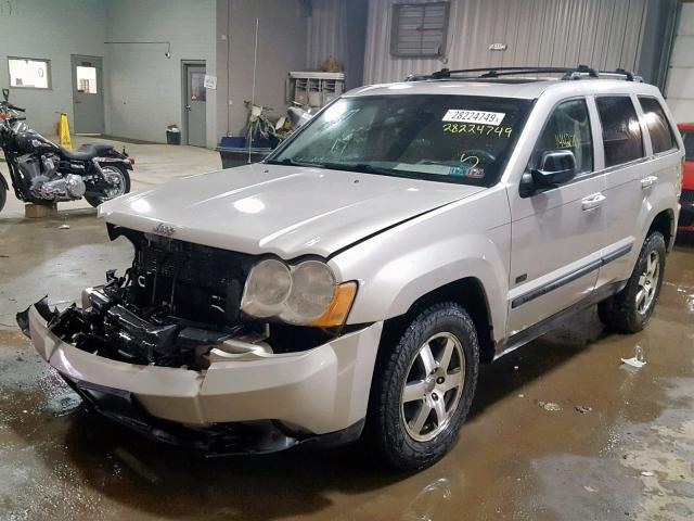 1J8GR48K58C178605 - 2008 JEEP GRAND CHER GRAY photo 2