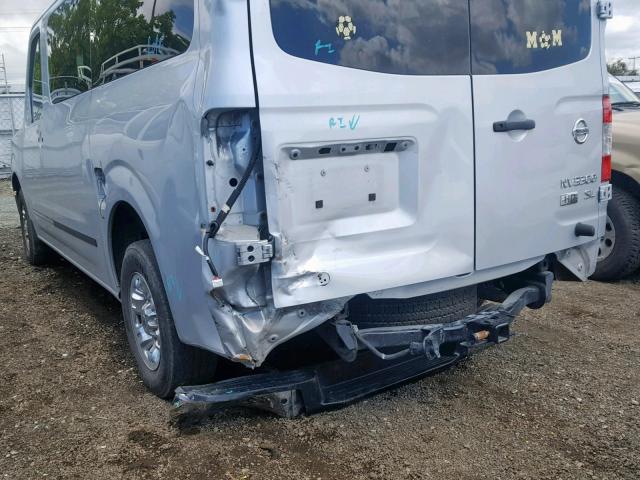 5BZAF0AA1GN850243 - 2016 NISSAN NV 3500 SILVER photo 9