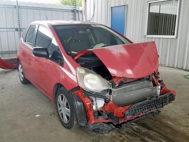 JHMGE88249S033961 - 2009 HONDA FIT RED photo 1