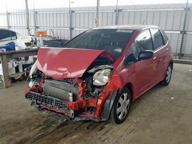 JHMGE88249S033961 - 2009 HONDA FIT RED photo 2