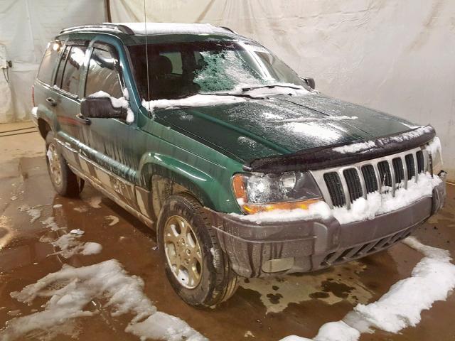 1J4GW48S1YC177347 - 2000 JEEP GRAND CHER GREEN photo 1