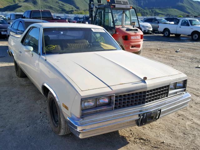 1GCCW80H9ER174880 - 1984 CHEVROLET EL CAMINO CREAM photo 1