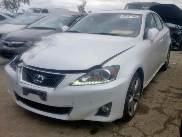 JTHBF5C21C5167829 - 2012 LEXUS IS 250 WHITE photo 2