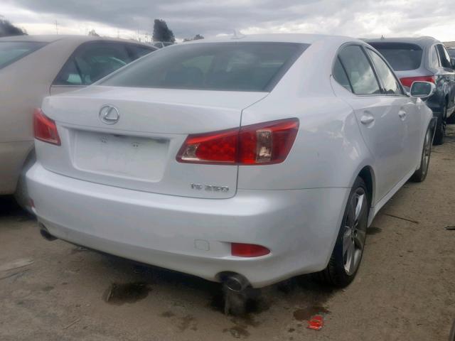 JTHBF5C21C5167829 - 2012 LEXUS IS 250 WHITE photo 4